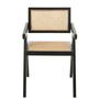 Voir la diapositive 2 : Paris Prix Chaise Cannage en Bois  Grid  80cm Noir