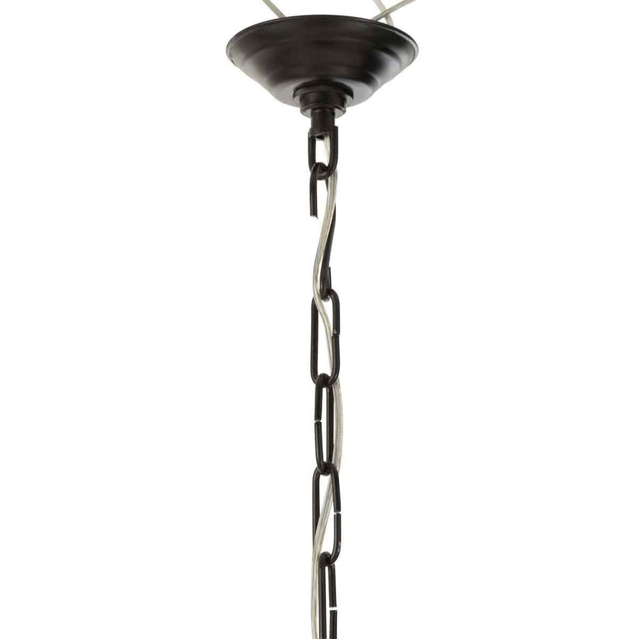 Voir la diapositive 5 : J-LINE Lampe suspension design  feuille  202cm noir