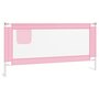Voir la diapositive 2 : VIDAXL Barriere de securite de lit d'enfant Rose 180x25 cm Tissu