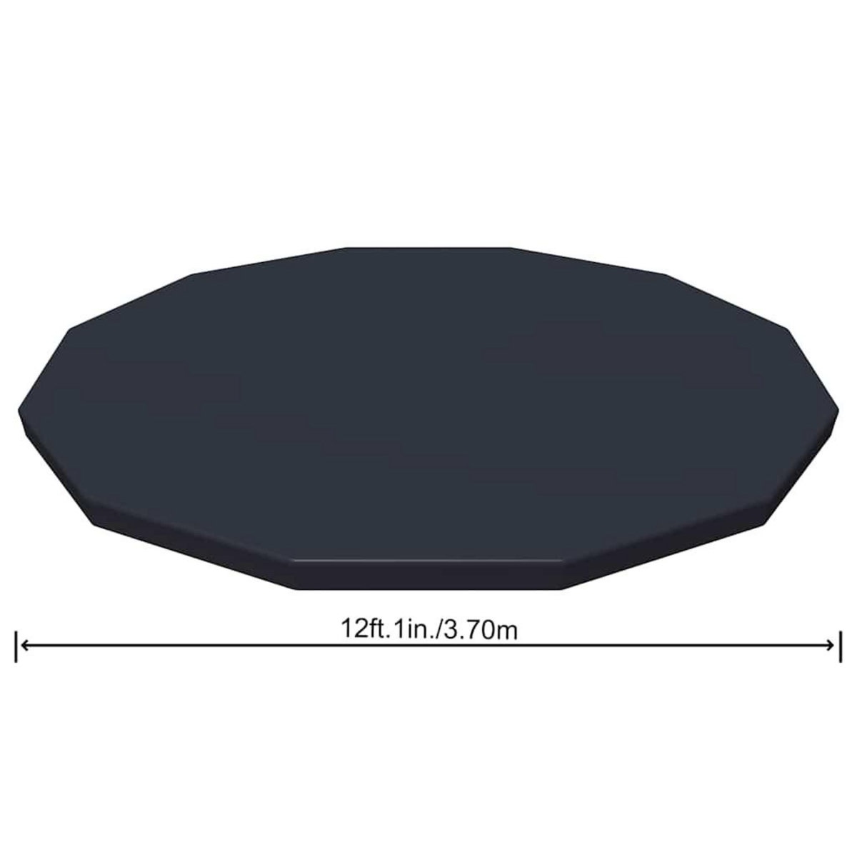 BESTWAY Bâche de protection 4 saisons pour piscine tubulaire ronde Ø 3,60 m ou Ø 3,66 m - Bestway