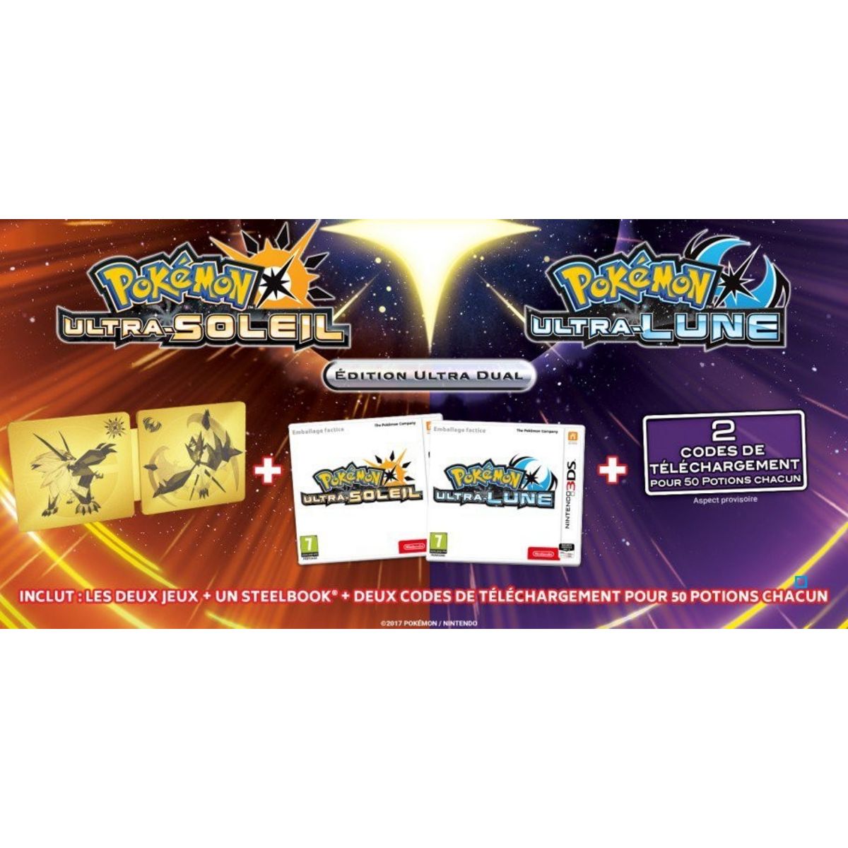 Pokémon Ultra-Soleil / Ultra-Lune - Ultra Dual Edition 3DS