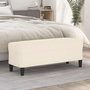 Voir la diapositive 1 : VIDAXL Banc Creme 100x35x41 cm Velours