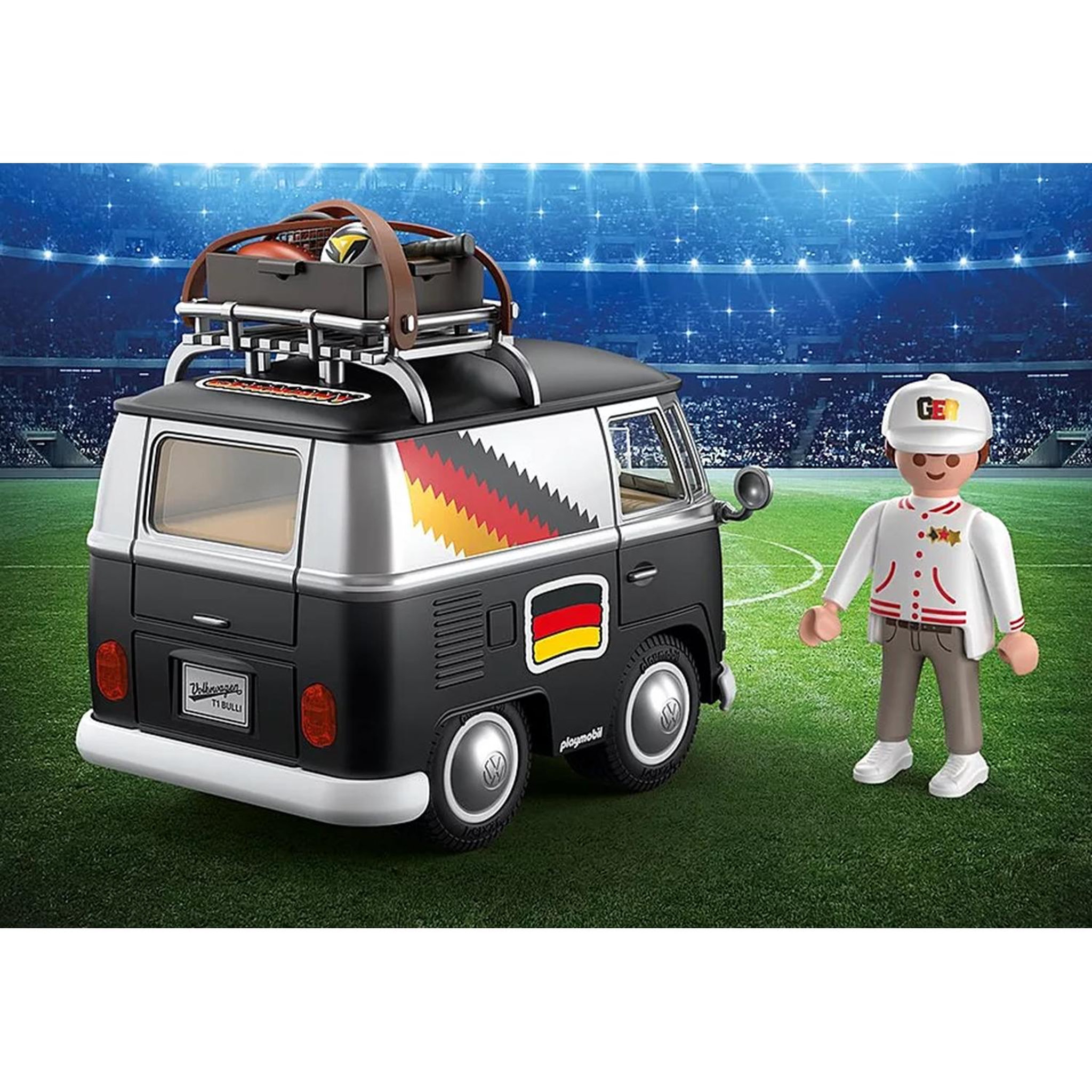 Voir la diapositive 4 : PLAYMOBIL Volkswagen T1 Camper Édition GER