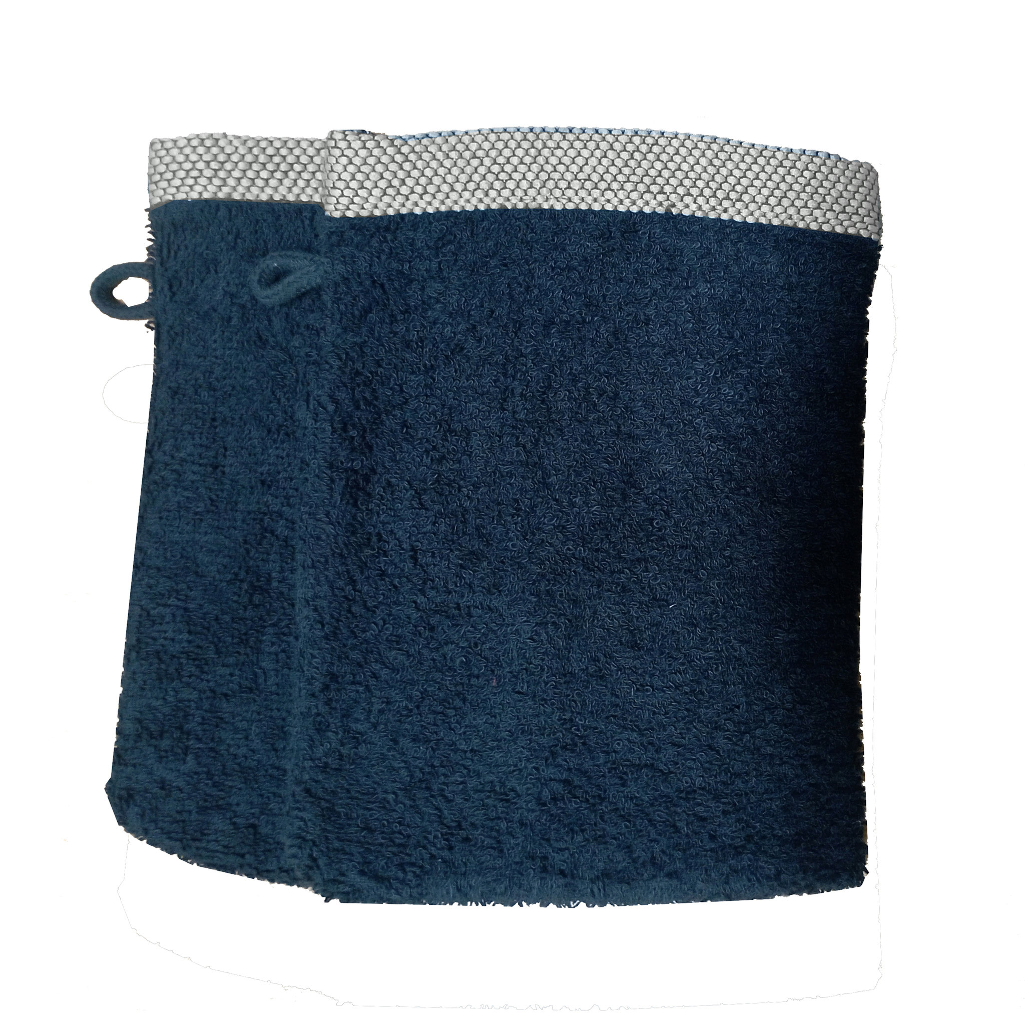 Voir la diapositive 1 : ACTUEL Lot de 2 gants de toilette uni en  coton 450GSM