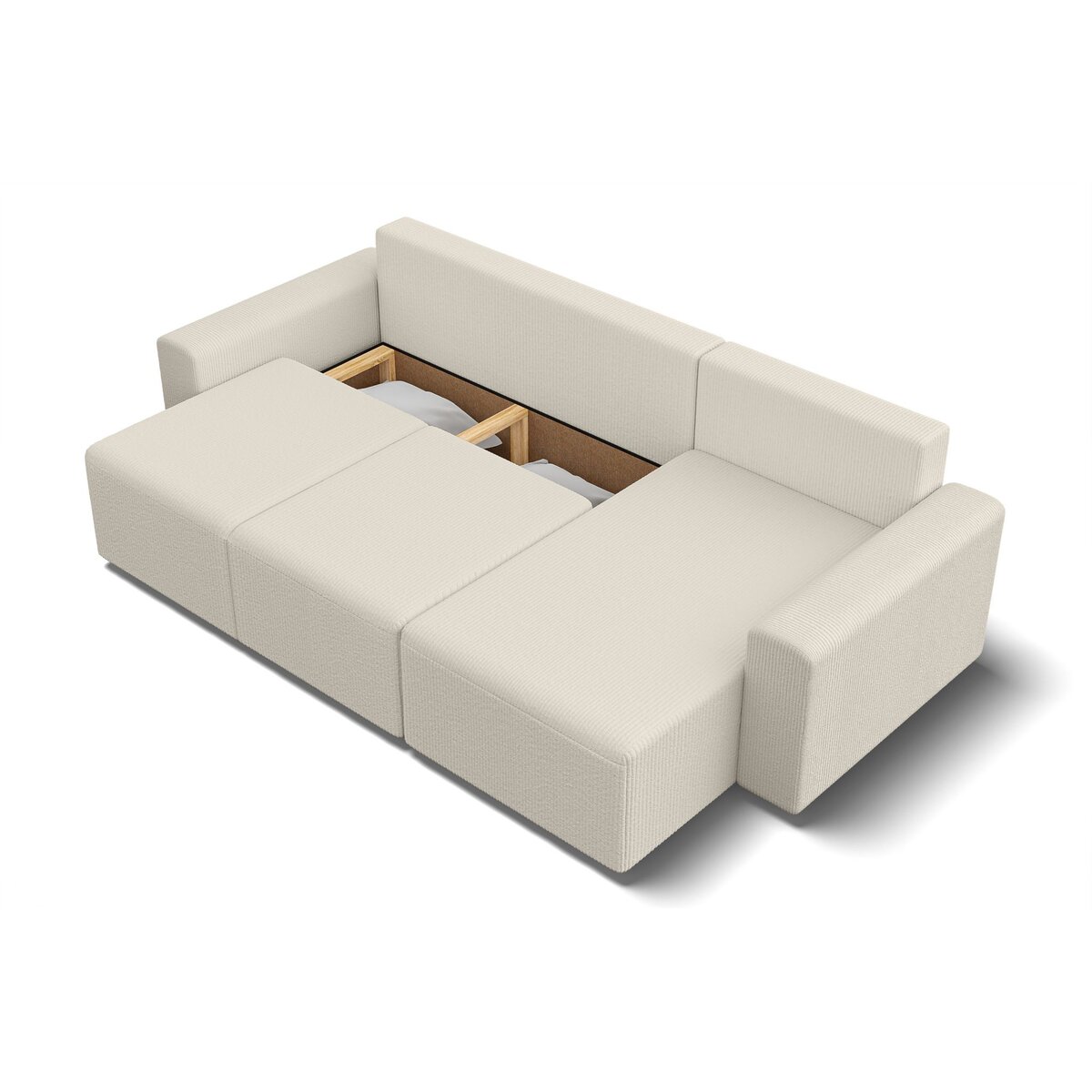 Canapé d'angle convertible et réversible velours côtelé JOY