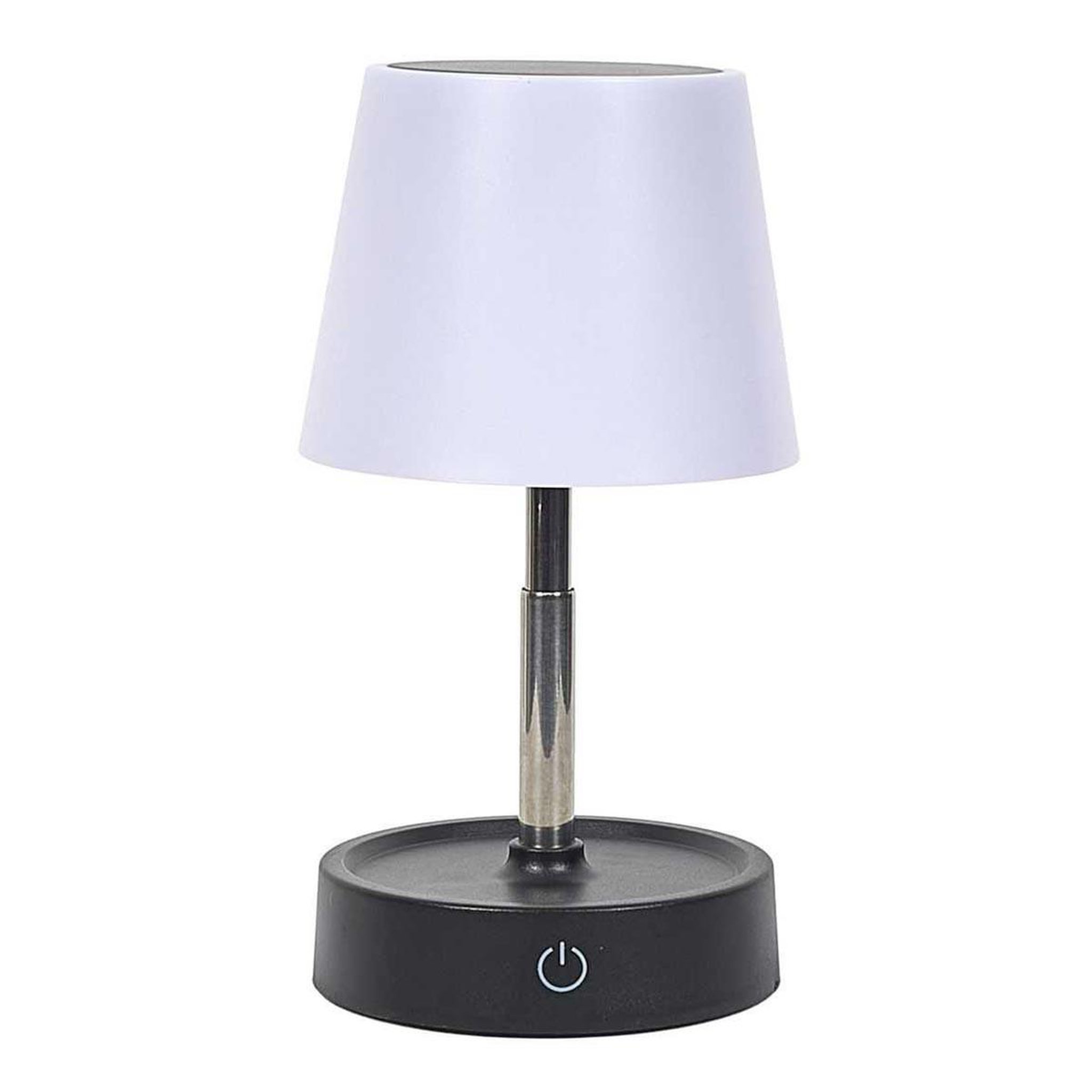 The Home Deco Factory Lampe à poser télescopique tactile  rechargeable  29cm blanc