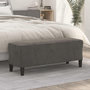 Voir la diapositive 1 : VIDAXL Banc Gris fonce 100x35x41 cm Velours