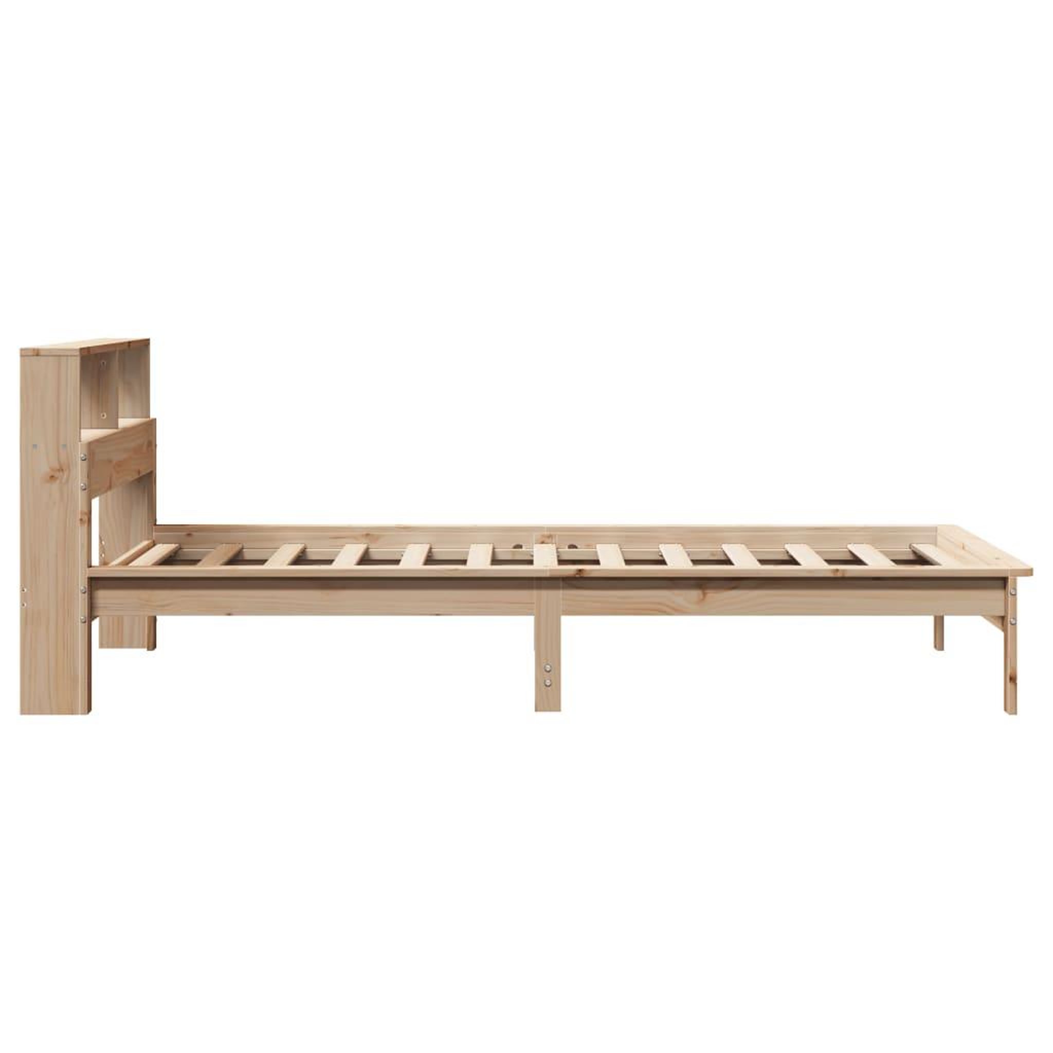 Voir la diapositive 5 : VIDAXL Lit bibliotheque sans matelas 90x200 cm bois de pin massif