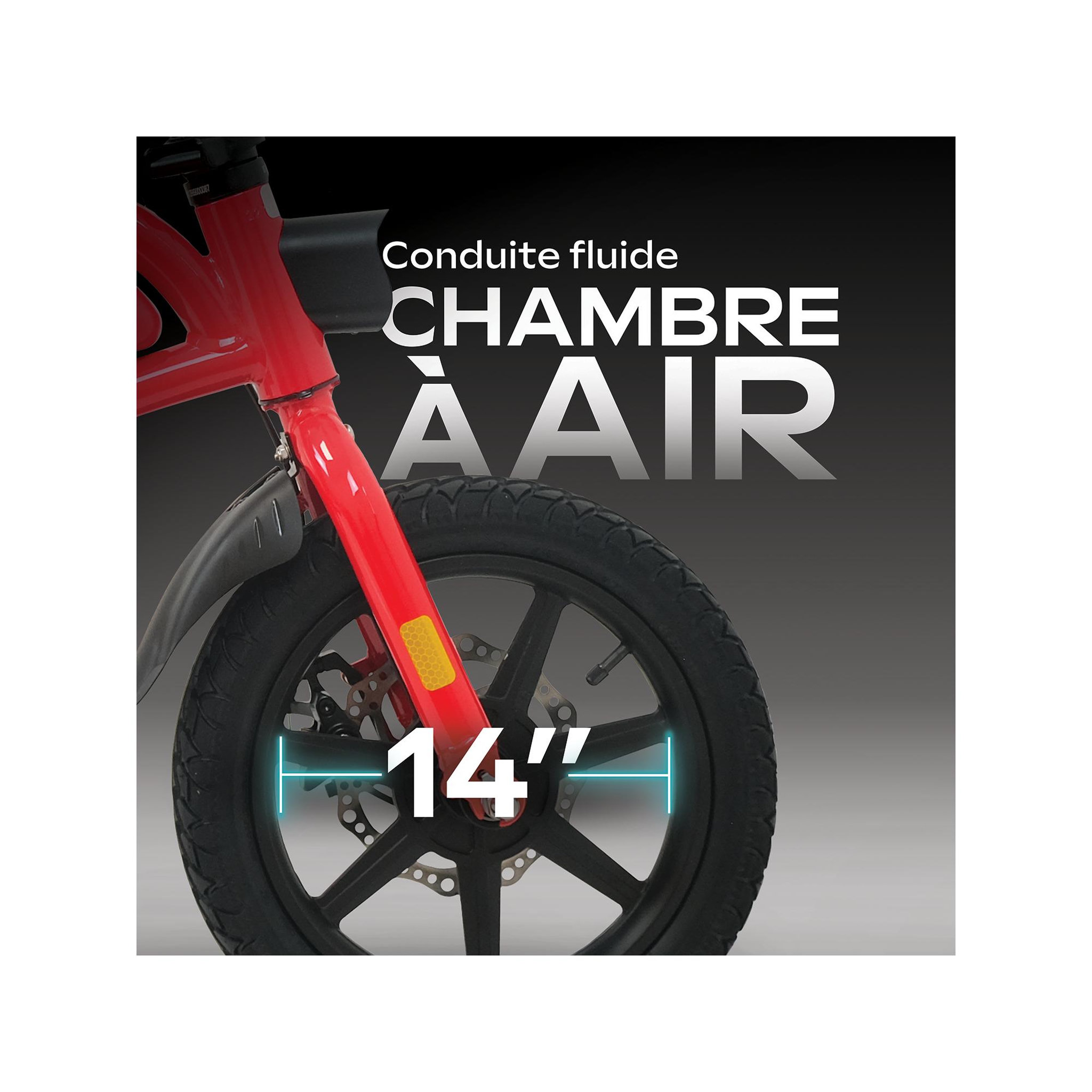 Voir la diapositive 4 : URBANGLIDE Draisienne électrique adulte e-bike 140 - autonomie jusqu'a 18 km - pneu 14  gonflable - batterie 42v/5.2ah - poids 15kg