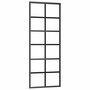 Voir la diapositive 5 : VIDAXL Porte coulissante kit de quincaillerie noir 76x205 cm verre ESG