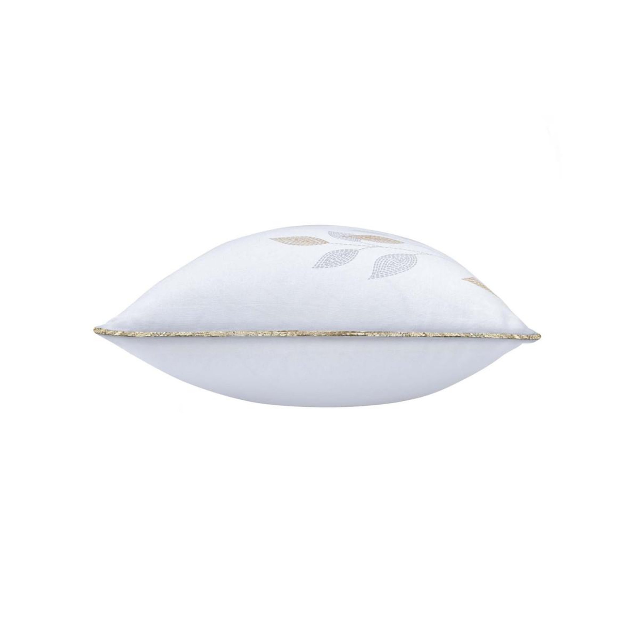 Voir la diapositive 2 : Douceur d'Intérieur Coussin déco passepoil  duchesse  40x60cm blanc