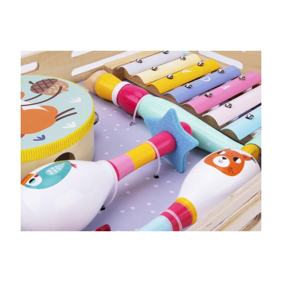 ELINELI Ensemble d'instruments de musique jouet