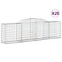 Voir la diapositive 2 : VIDAXL Paniers a gabions arques 20 pcs 300x50x80/100 cm fer galvanise