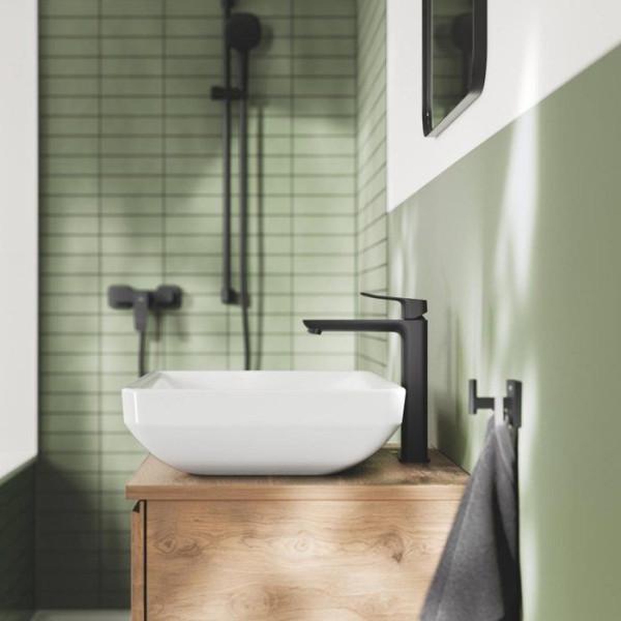 Voir la diapositive 6 : Grohe Mitigeur de douche - grohe dice - noir mat