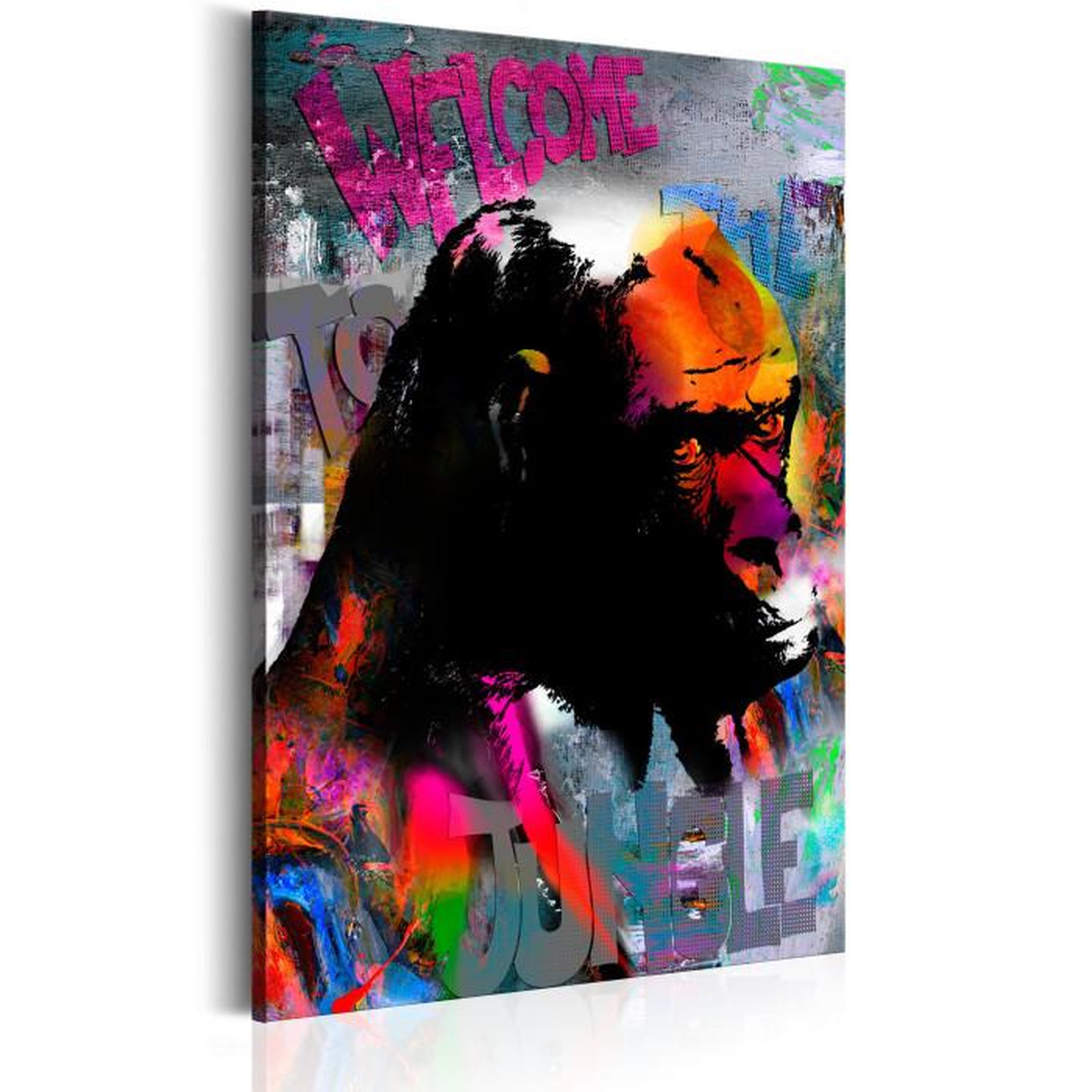 Paris Prix Tableau Imprimé  Welcome To the Jungle. Coloris disponibles : Multicolore