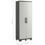Voir la diapositive 6 : Keter Keter Armoire de rangement polyvalente Gear Noir et gris 182 cm
