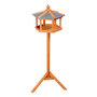 Voir la diapositive 4 : HOMCOM Mangeoire sur pied nichoir a plateau station a oiseau bois pour exterieur 113 cm