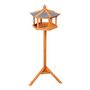 Voir la diapositive 4 : HOMCOM Mangeoire sur pied nichoir a plateau station a oiseau bois pour exterieur 113 cm