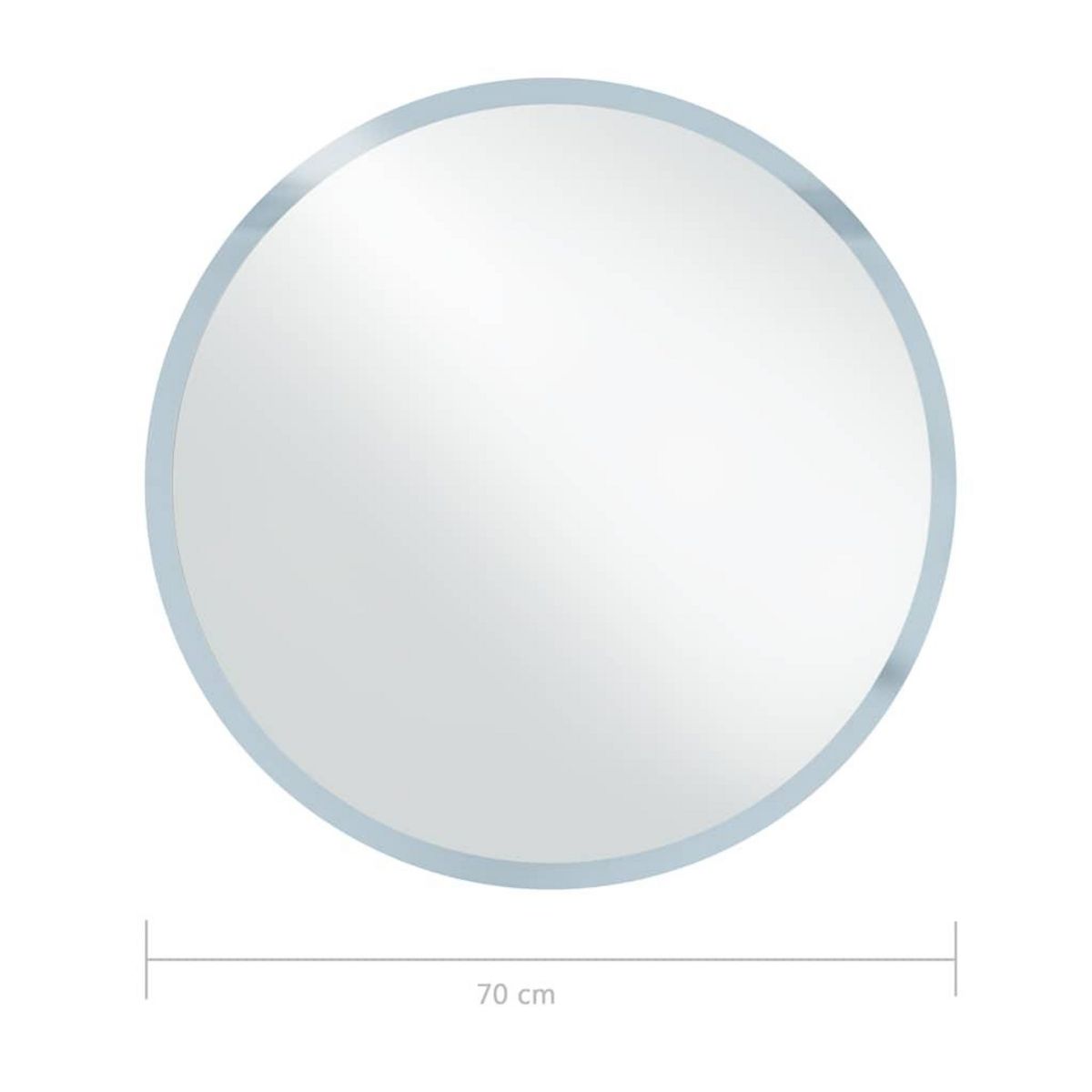 VIDAXL Miroir a LED pour salle de bain 70 cm
