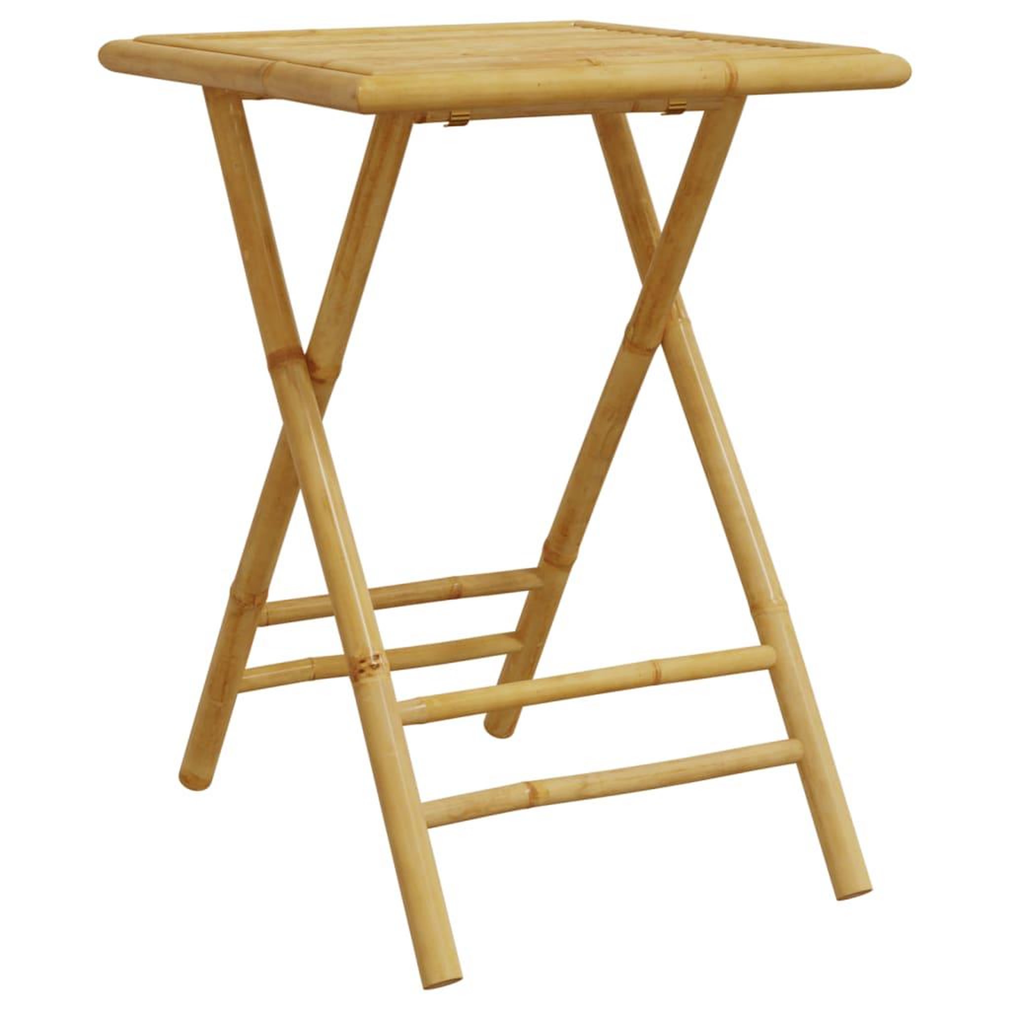 Voir la diapositive 2 : VIDAXL Table de jardin pliable 55x55x75 cm bambou