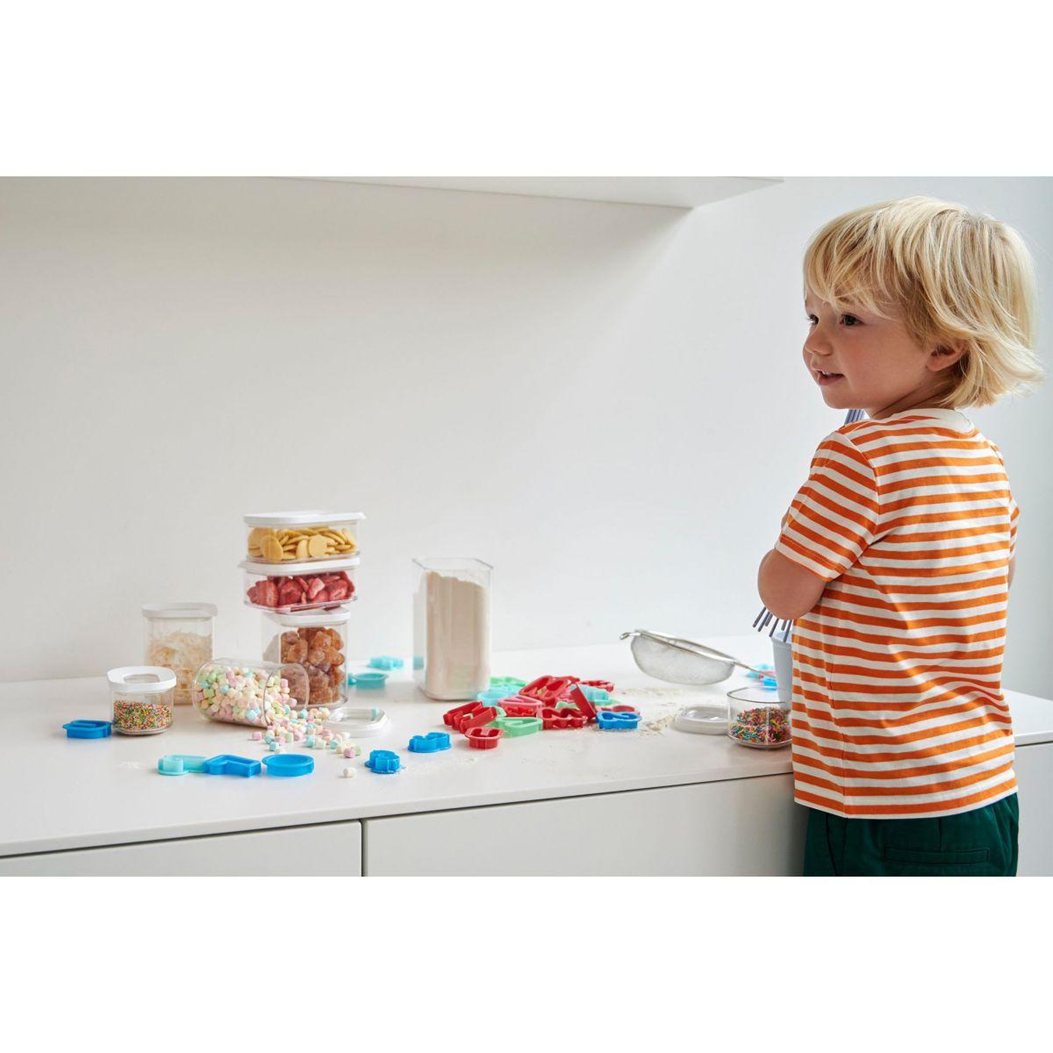 Voir la diapositive 4 : MEPAL Boîte alimentaire de rangement Modula 1500ml blanc