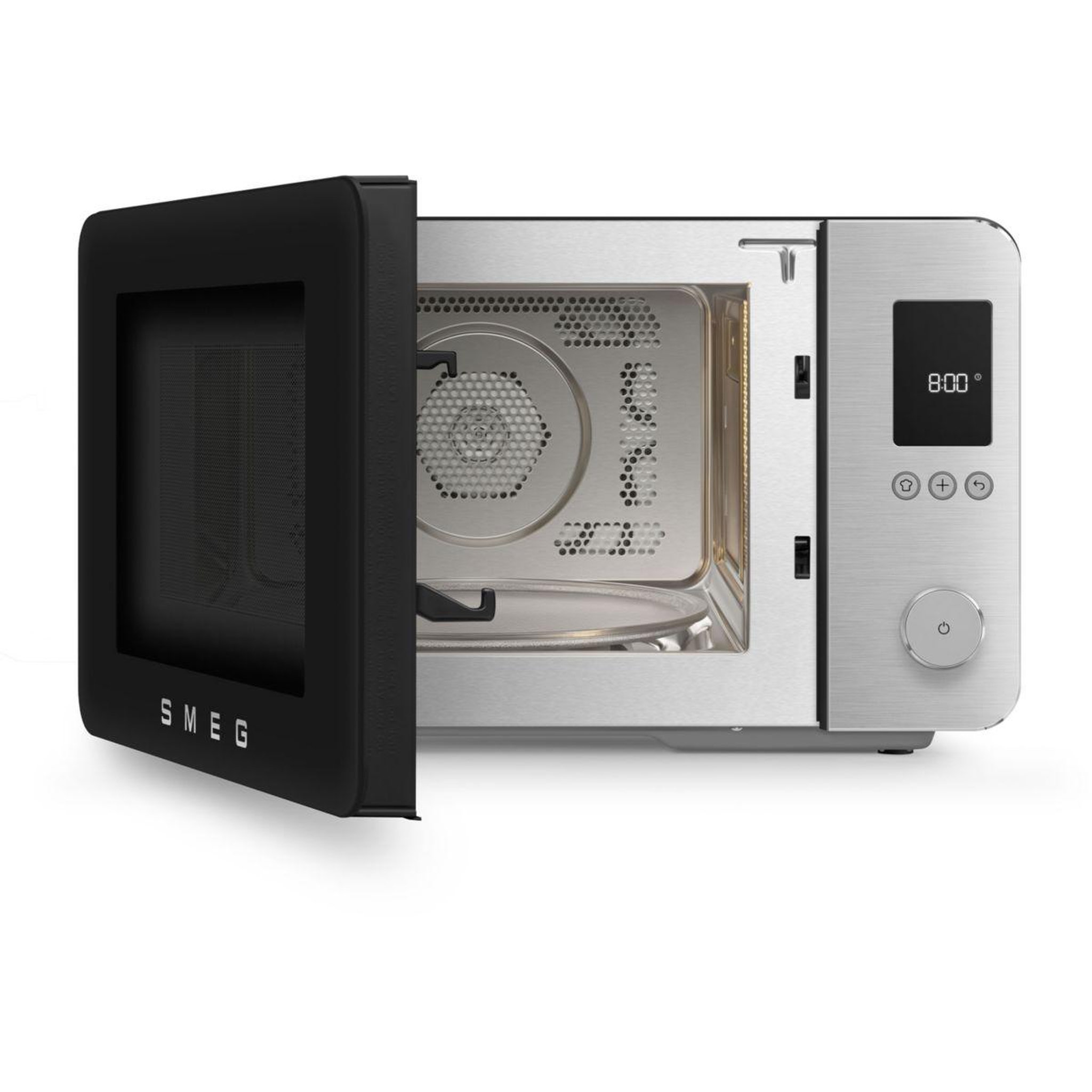 Voir la diapositive 2 : SMEG Micro ondes combiné moc02blmeu