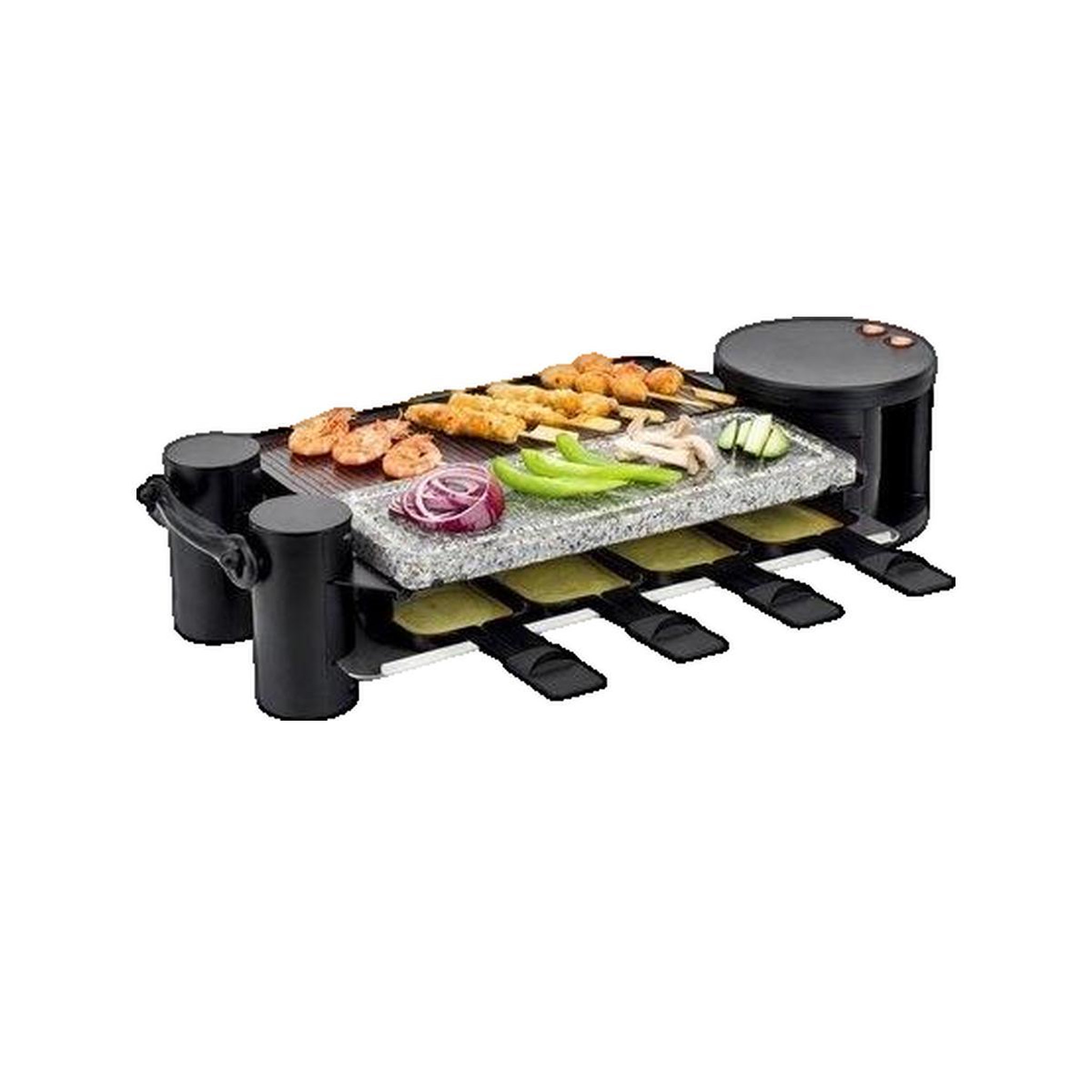 Voir la diapositive 2 : HKOENIG Appareil à Raclette H.Koenig RP360 Multifonction avec 4 Options de Cuisson