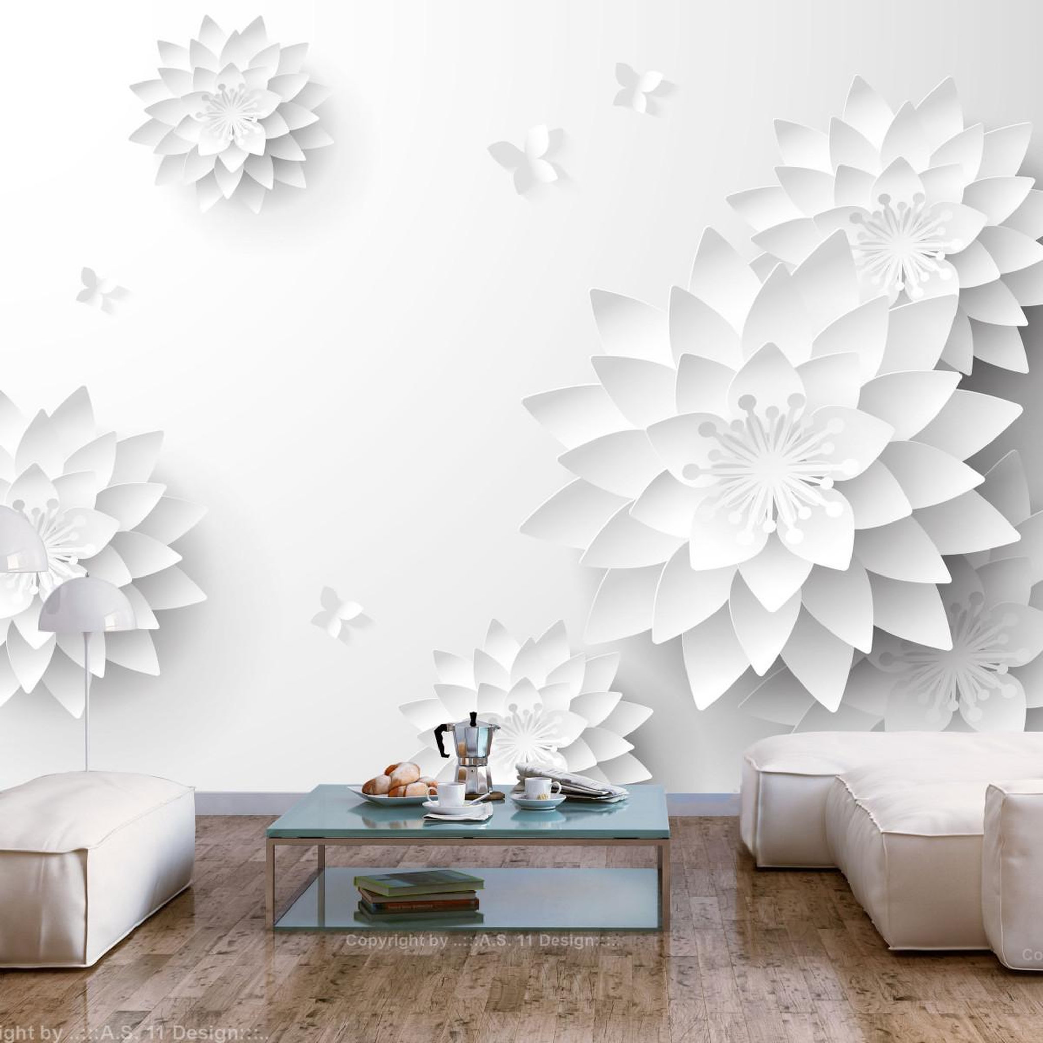 Voir la diapositive 1 : Paris Prix Papier peint  oriental flowers