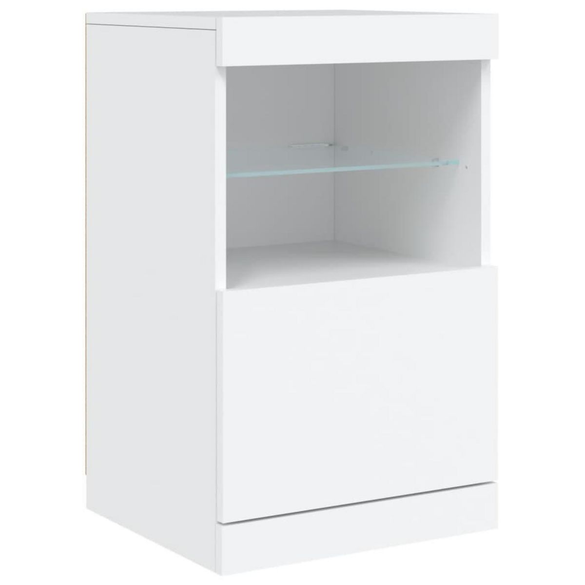 VIDAXL Buffet avec lumieres LED blanc 41x37x67 cm