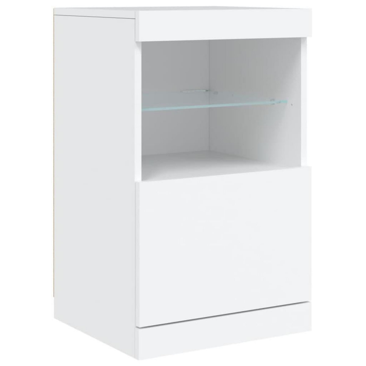 VIDAXL Buffet avec lumieres LED blanc 41x37x67 cm