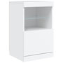 Voir la diapositive 3 : VIDAXL Buffet avec lumieres LED blanc 41x37x67 cm