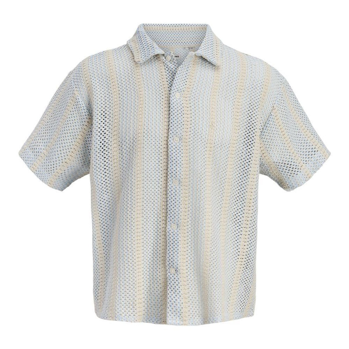 Jack & Jones Chemise Beige/Bleu Clair Homme Jack & Jones Bellagio