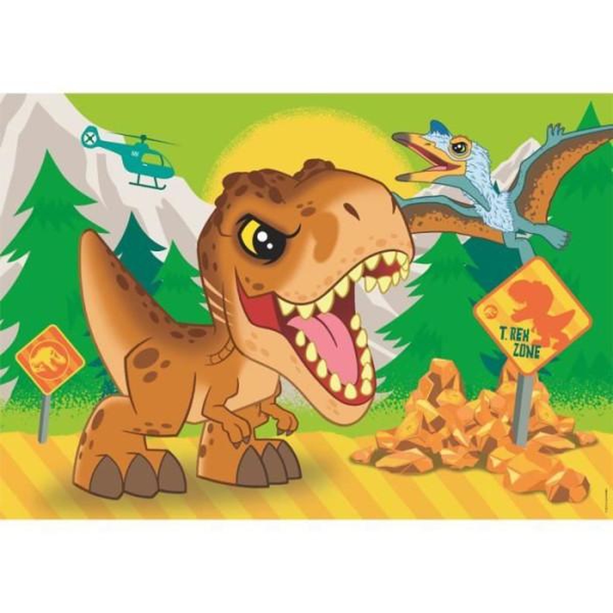 Voir la diapositive 3 : CLEMENTONI Clementoni jigsaw puzzle super color jurassic world, 2x20st.