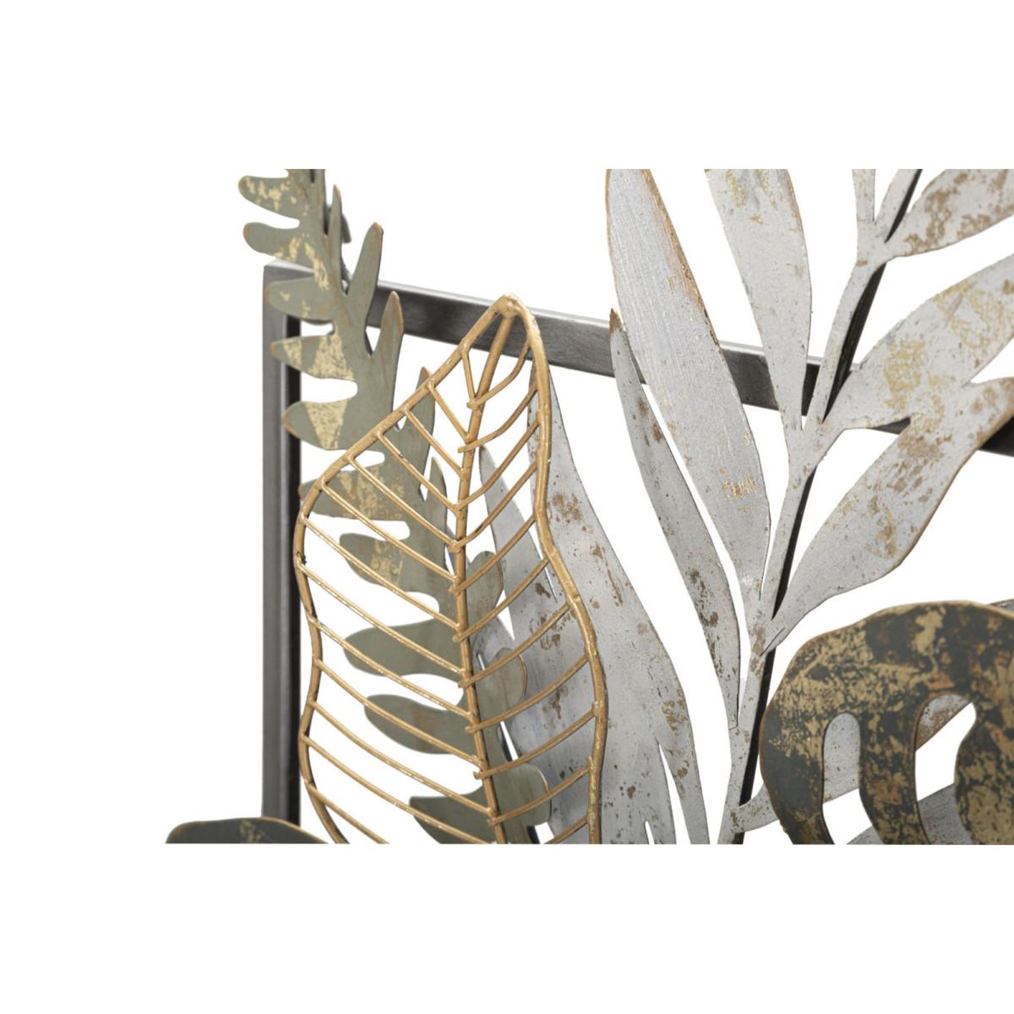 Voir la diapositive 4 : Paris Prix Décoration murale encadrée en métal  vaso  62cm multicolore
