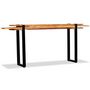 Voir la diapositive 2 : VIDAXL Table console Bois de recuperation massif reglable