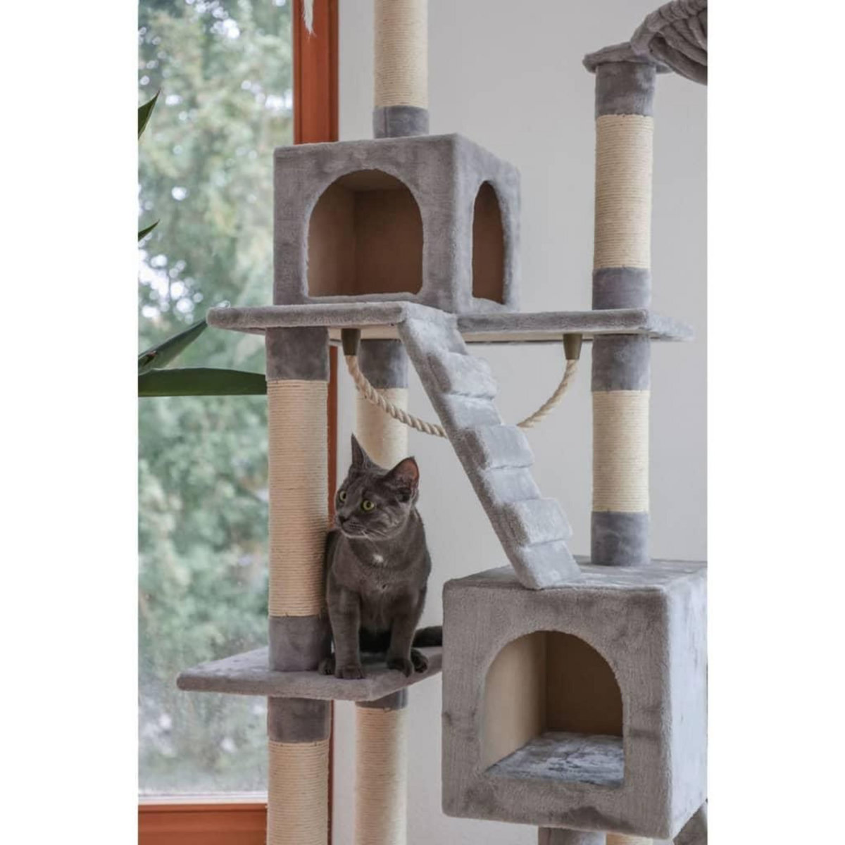 KERBL Kerbl Arbre a chat Square 178 cm Gris clair