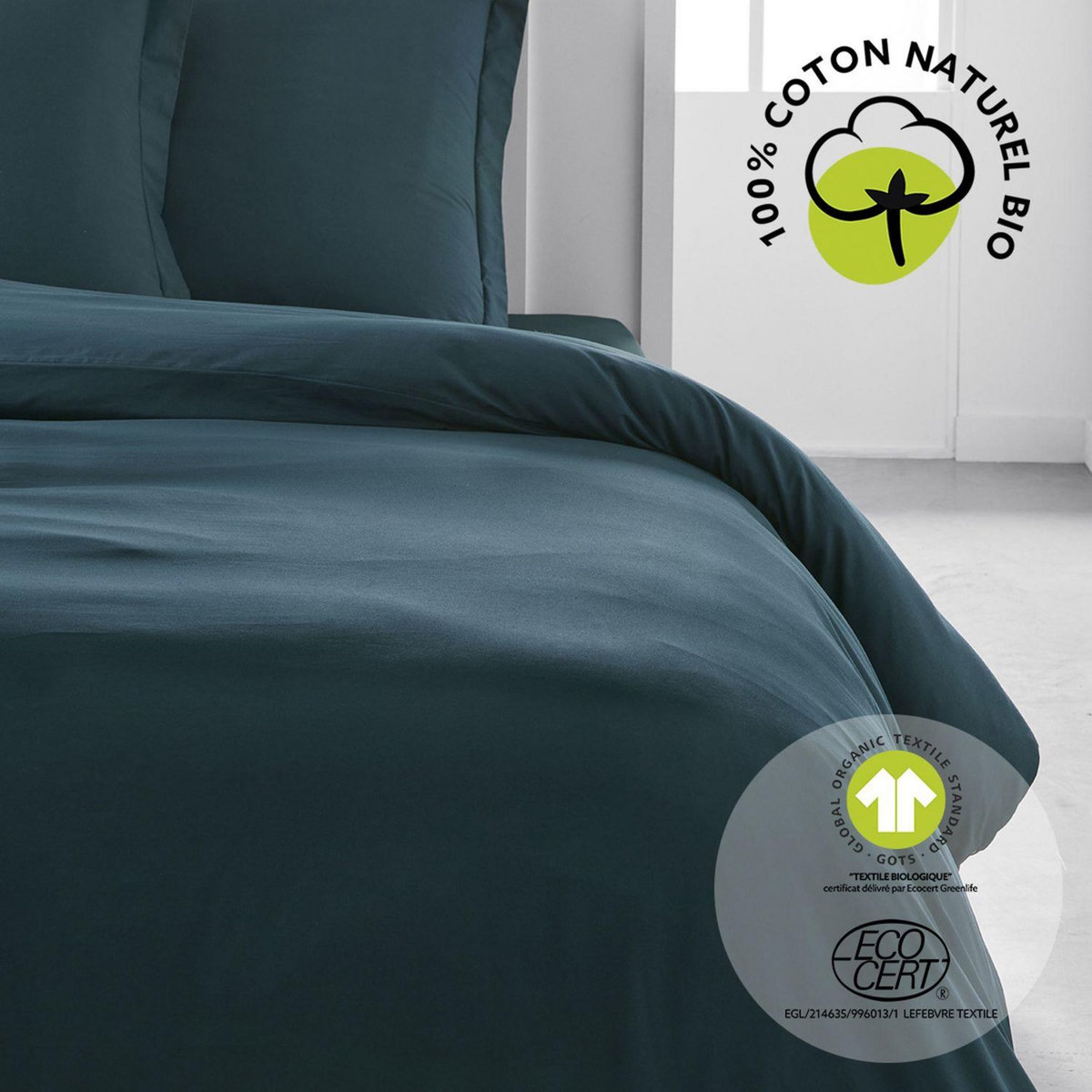 Today Housse de couette 2 places - 100% coton BIO