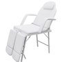 Voir la diapositive 2 : VIDAXL Fauteuil pour traitement facial Similicuir 185x78x76 cm Blanc