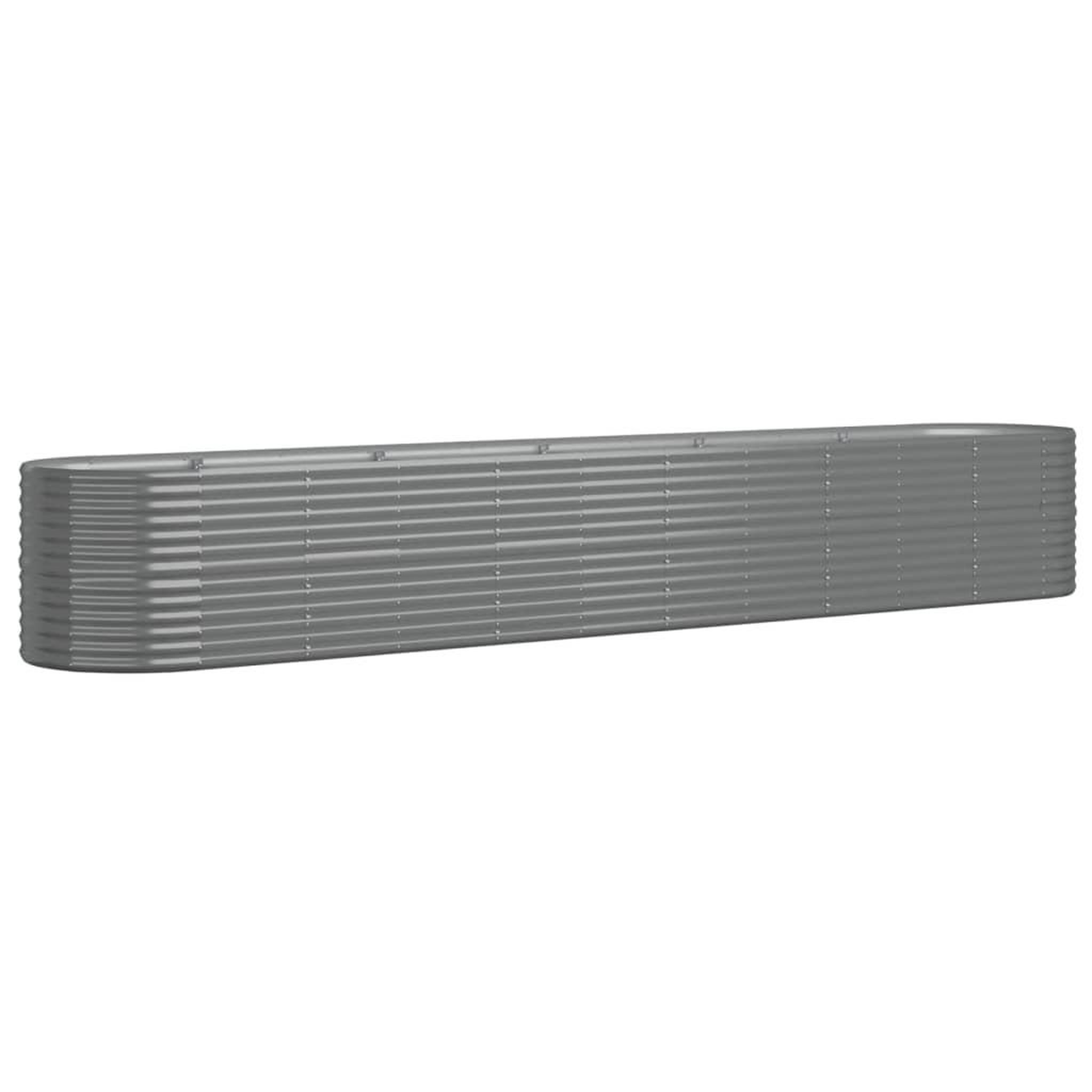Voir la diapositive 2 : VIDAXL Lit sureleve de jardin Acier enduit de poudre 440x80x68 cm gris