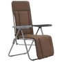 Voir la diapositive 2 : VIDAXL Chaises pliables de jardin avec coussins lot de 2 Marron