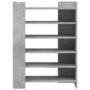 Voir la diapositive 4 : VIDAXL Armoire a chaussures gris beton 74,5x37,5x100 cm