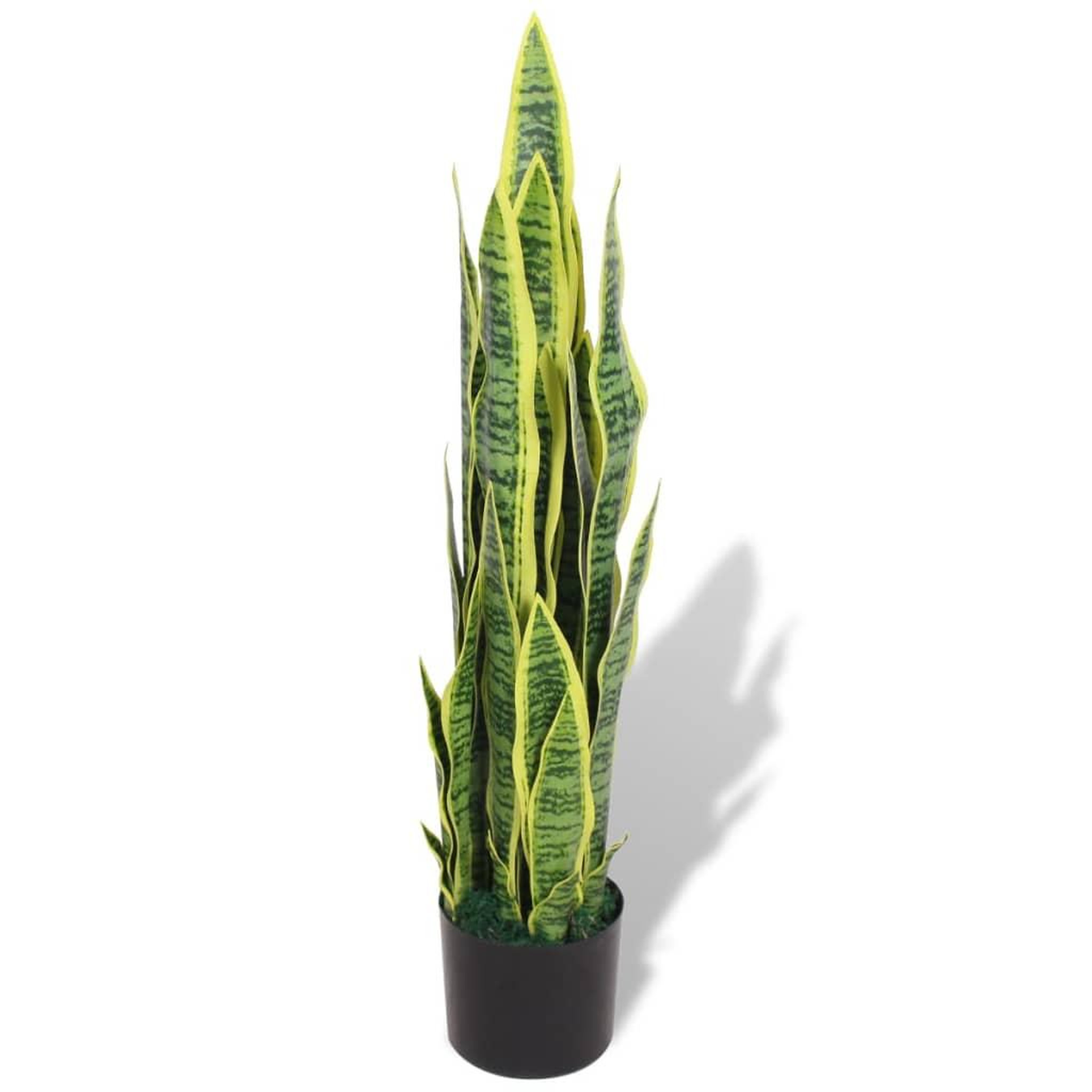 Voir la diapositive 1 : VIDAXL Plante artificielle avec pot Sanseviere 90 cm Vert