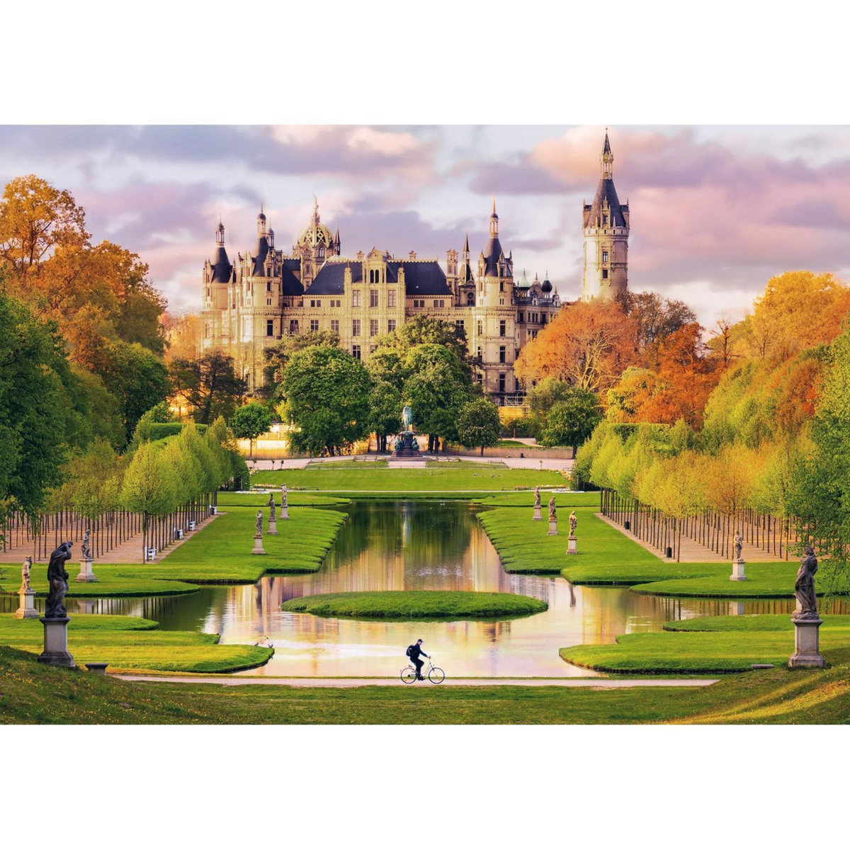 Trefl Puzzle 1000 pièces : Photo Odyssée : Château de Schwerin, Allemagne