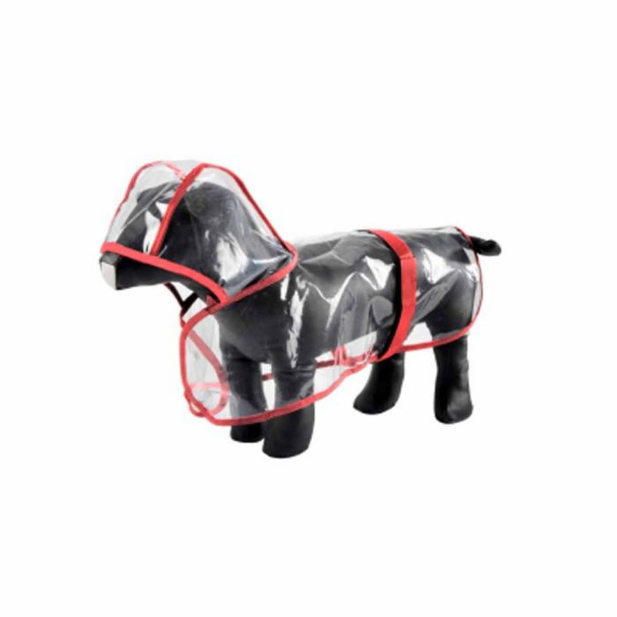 Paris Prix Imperméable pour Chien  Transparent  40cm Rouge