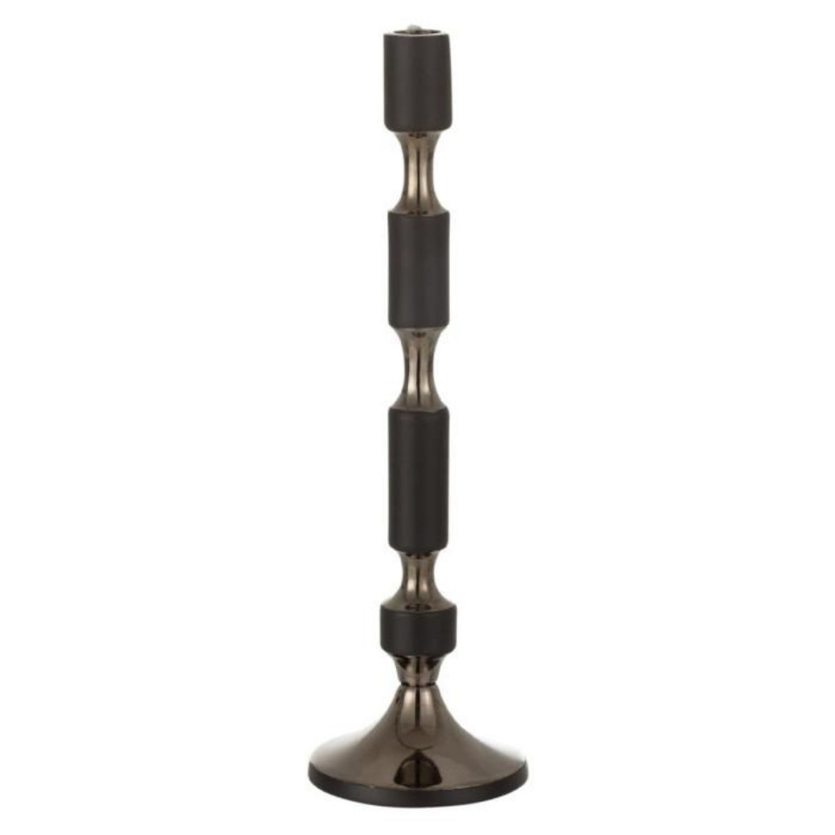 Paris Prix Bougeoir Design en Aluminium  Leo  44cm Noir & Or