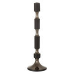 Paris Prix Bougeoir Design en Aluminium  Leo  44cm Noir & Or