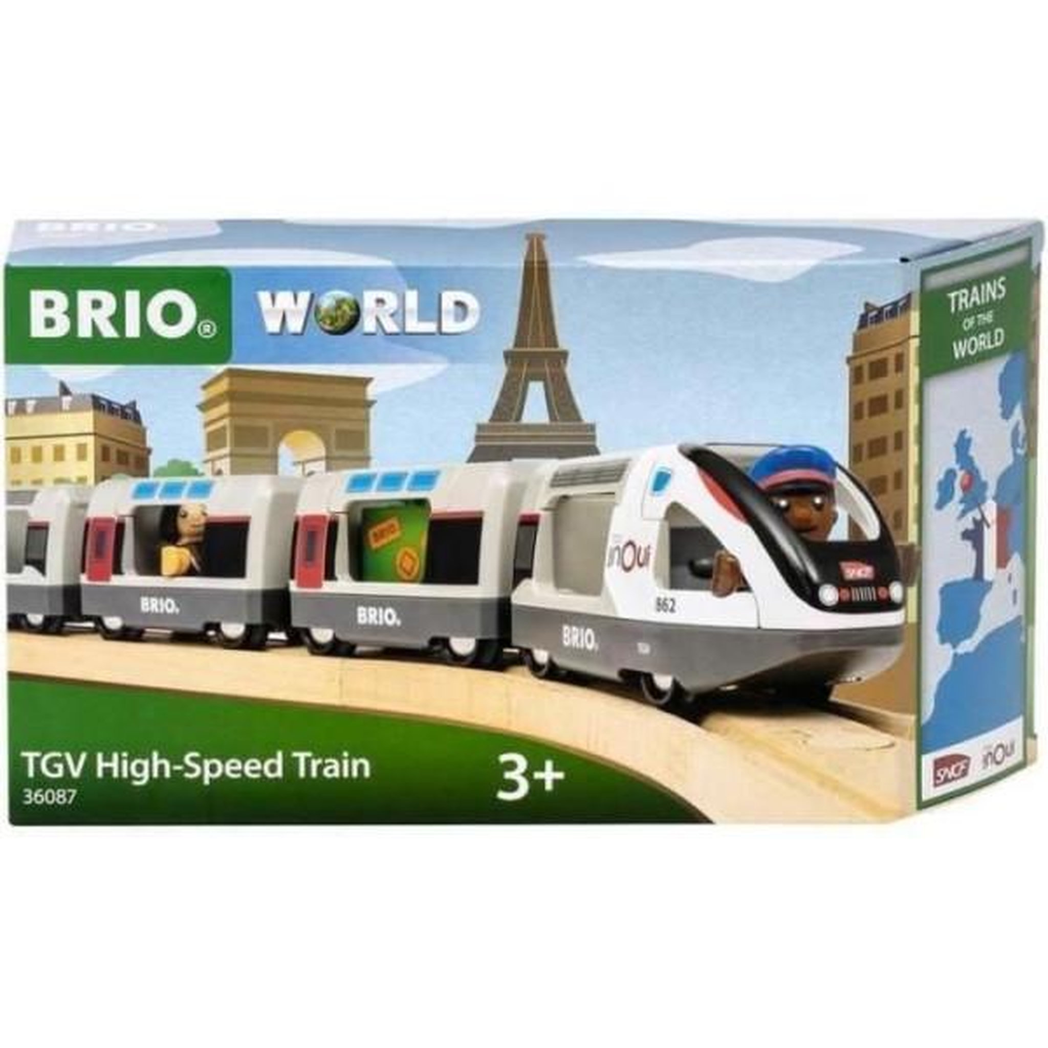 Brio Train tgv inoui sncf - brio - circuit en bois - des 3 ans - 36087