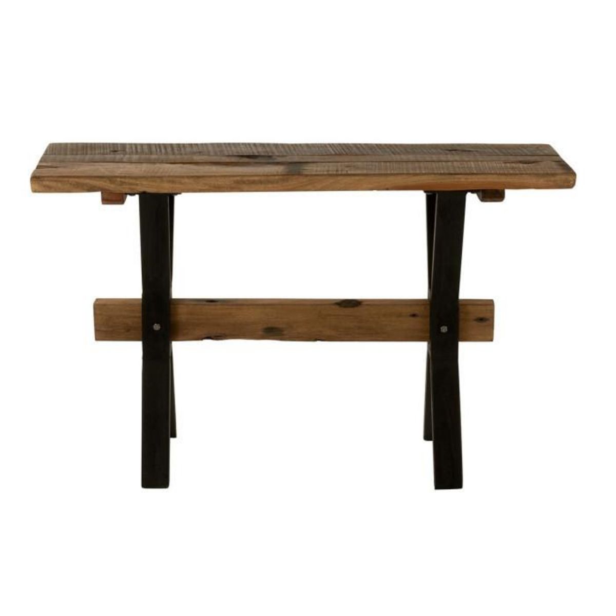Paris Prix Console en Bois Vieilli  Fannie  120cm Marron