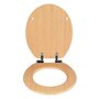 Wenko Abattant WC en MDF design bois d'hêtre - Marron