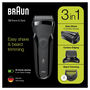 Voir la diapositive 1 : BRAUN Braun Series 3 81702941 rasoir pour homme Rasoir à grille Tondeuse Noir